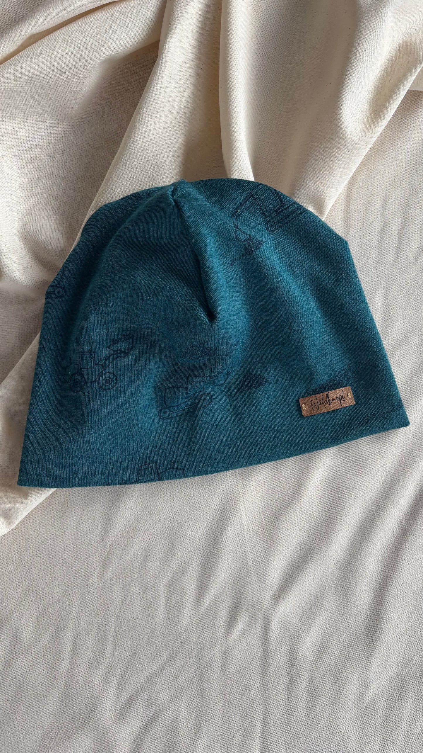 Hauberl „Baustelle“ aus Merinowolle-Maulbeerseide