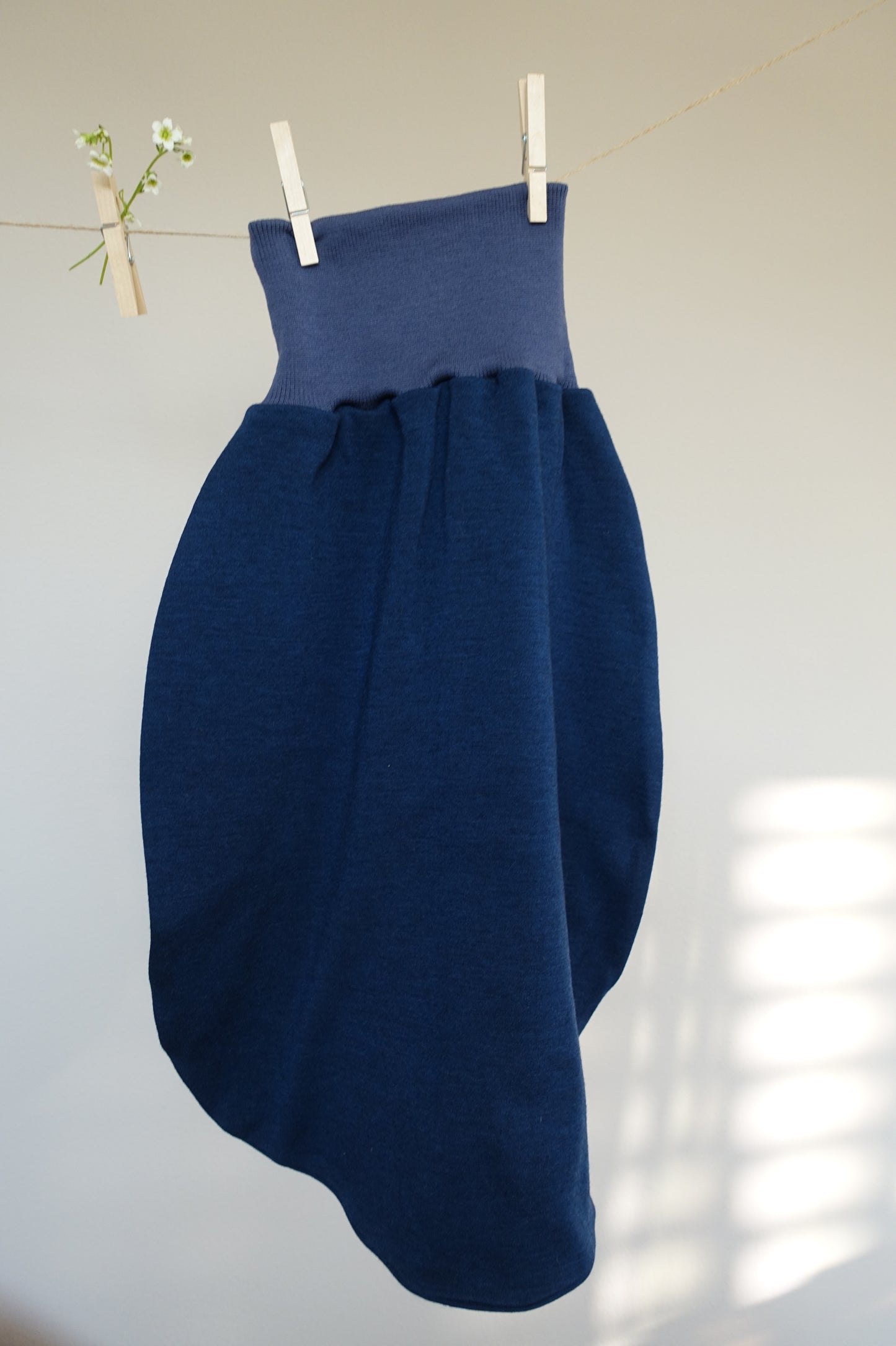 Pucksack Merinowolle Blau