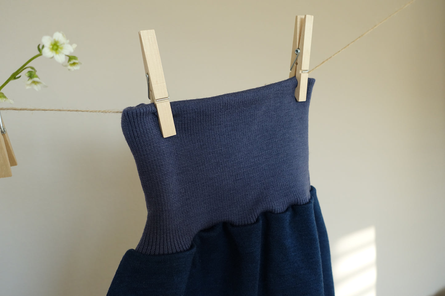 Pucksack Merinowolle Blau