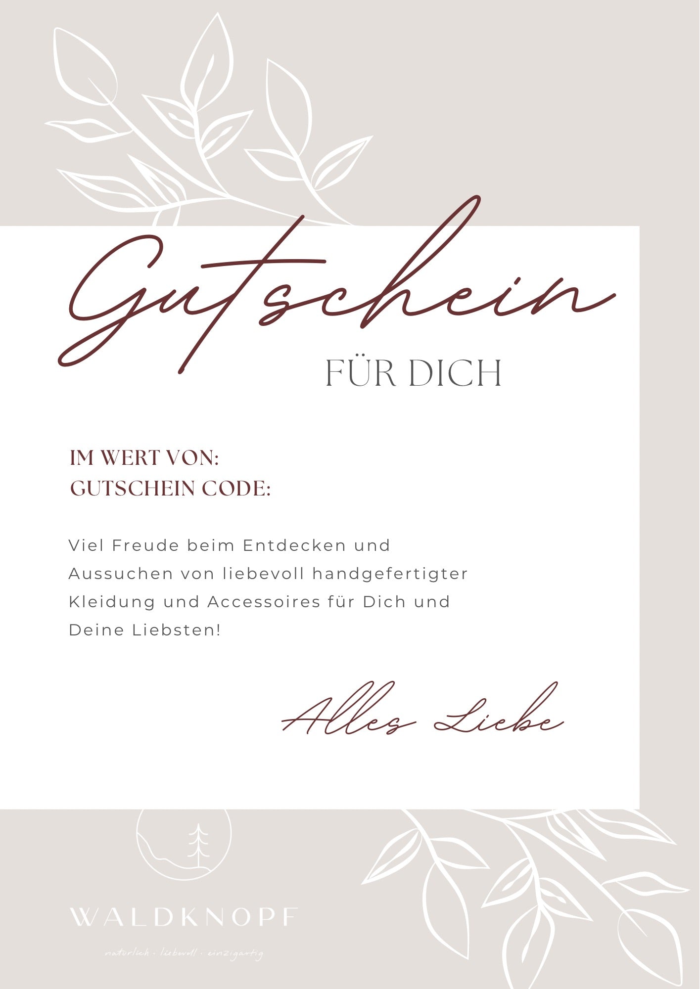 Digitaler Gutschein