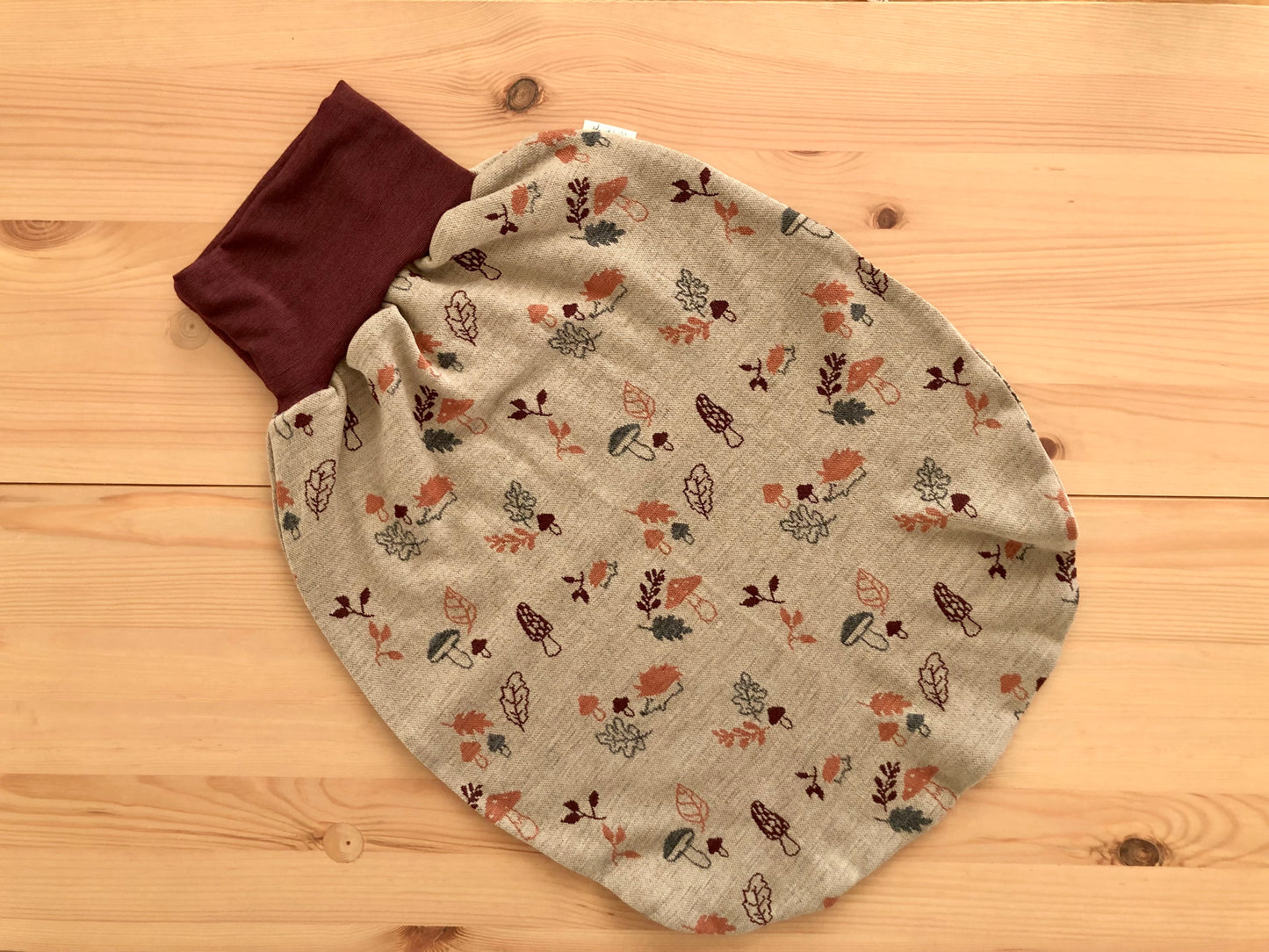 Pucksack Merinowolle-Strickjaquard Wald