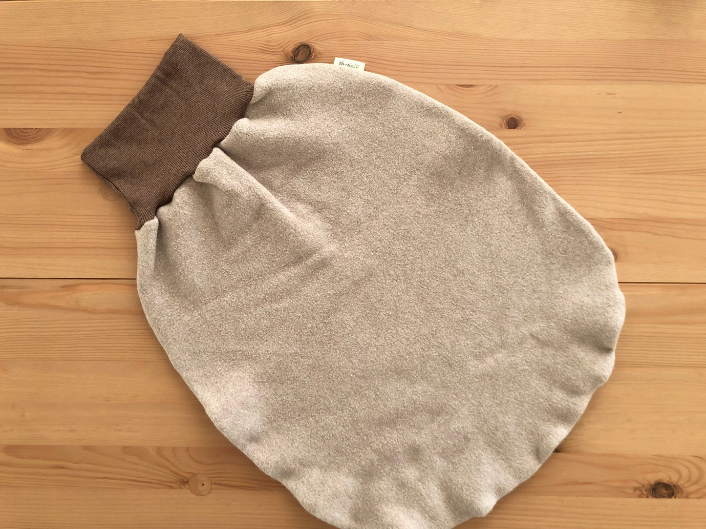 Pucksack Bio-Baumwollfleece Sand