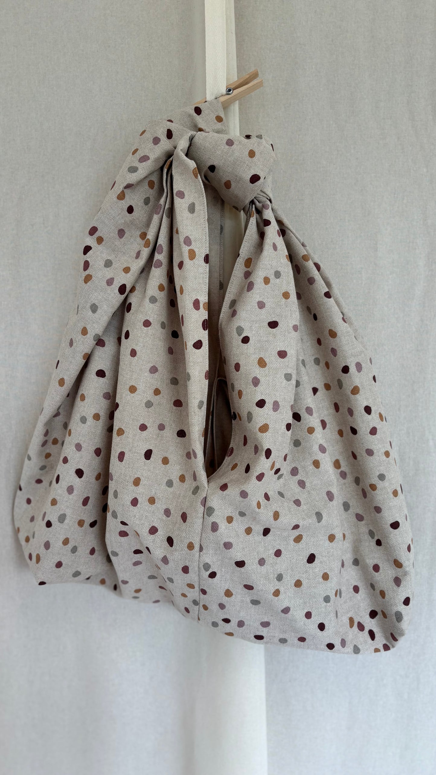 Knotentasche aus Baumwollcanvas