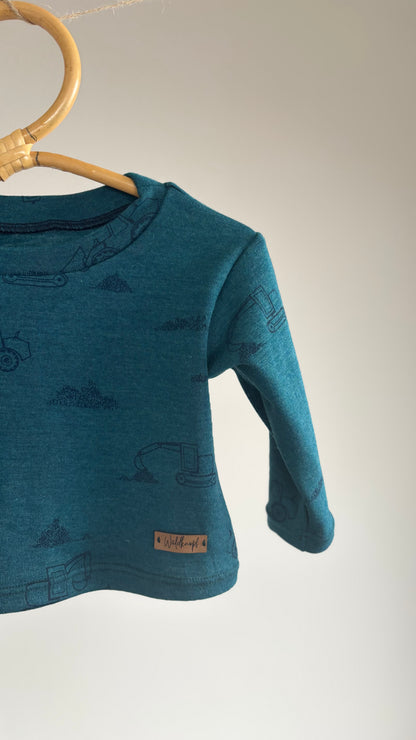 Oversizeshirt aus Merinowolle-Maulbeerseide