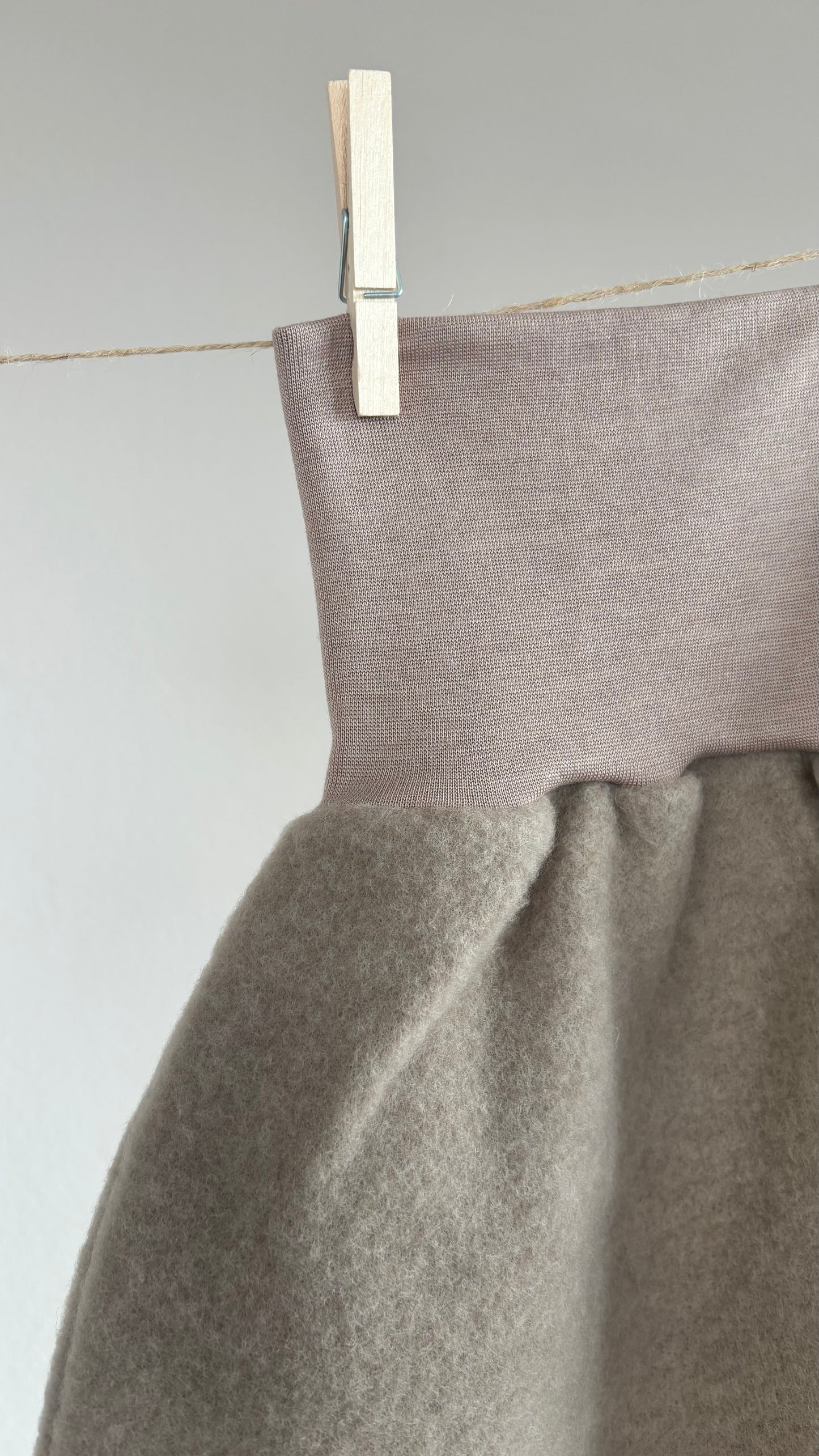 Pucksack aus weichem Merinowollfleece