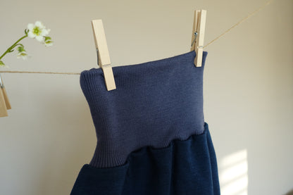 Pucksack Merinowolle Blau