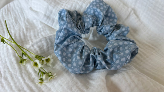 Scrunchie Paisley hellblau